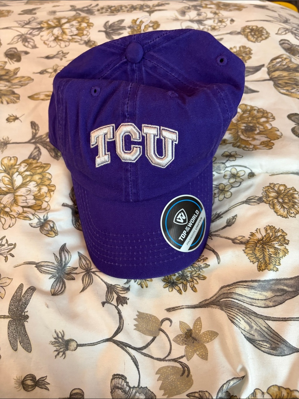 TCU Purple Embroidered Baseball Cap - Classic Logo